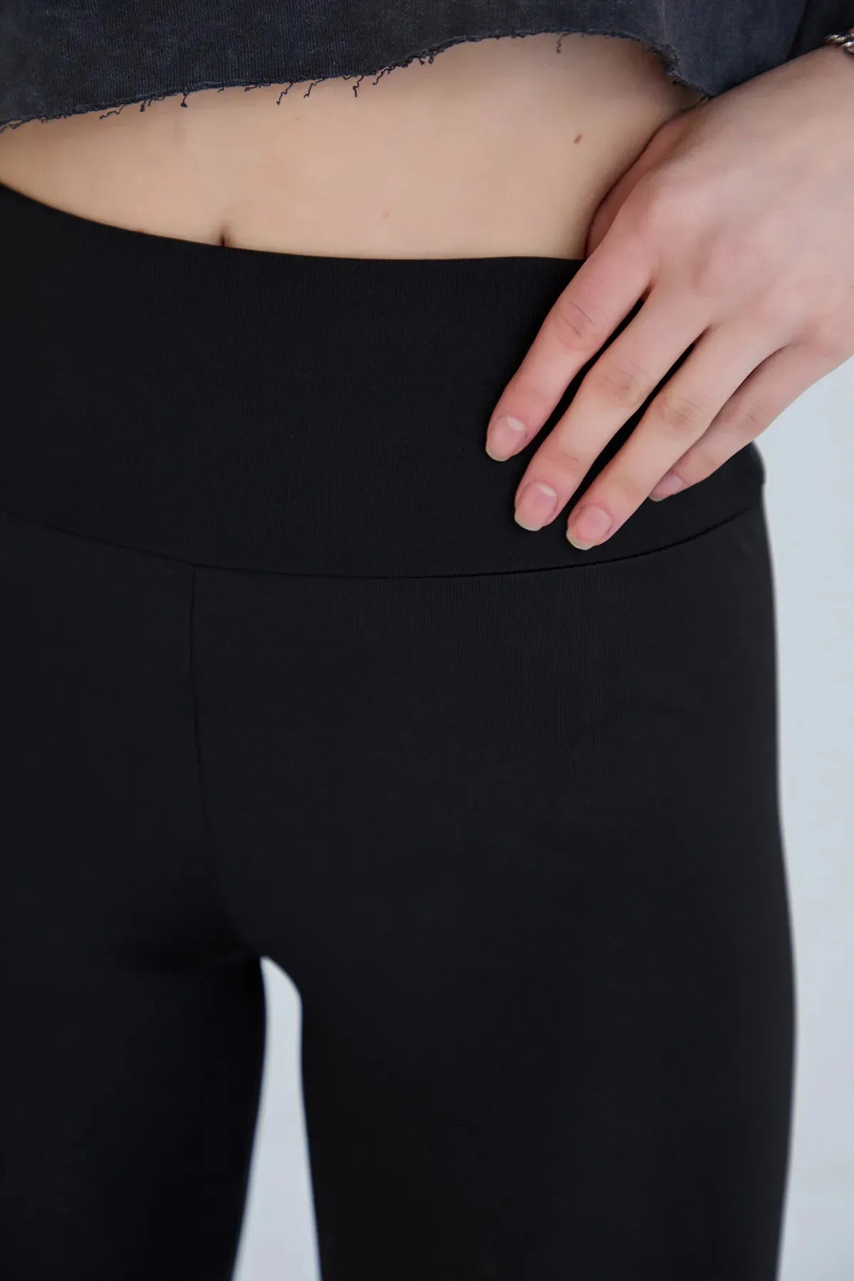 Kapri Boy Dalgıç Kumaş Toparlayıcı Spor Tayt