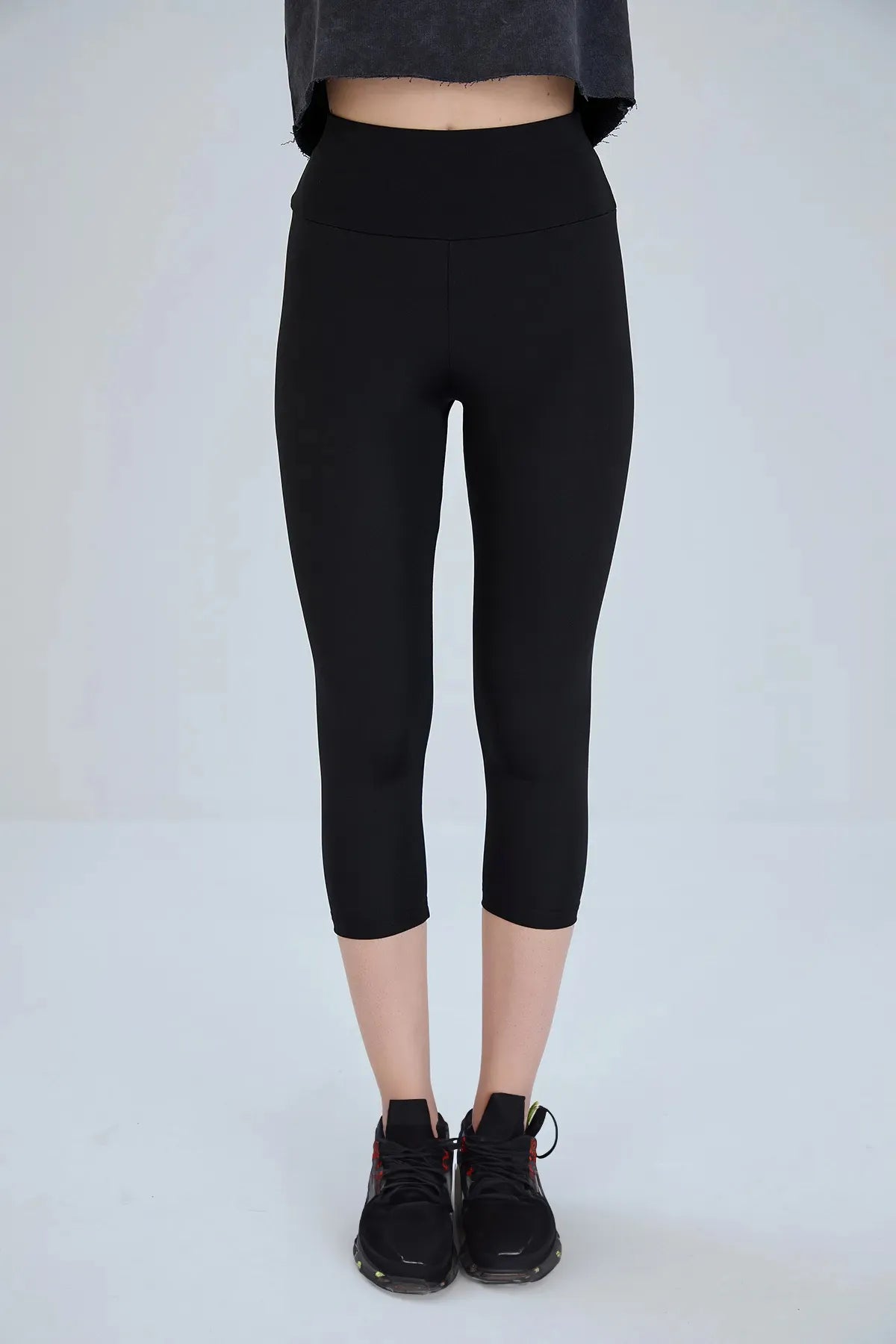 Kapri Boy Dalgıç Kumaş Toparlayıcı Spor Tayt